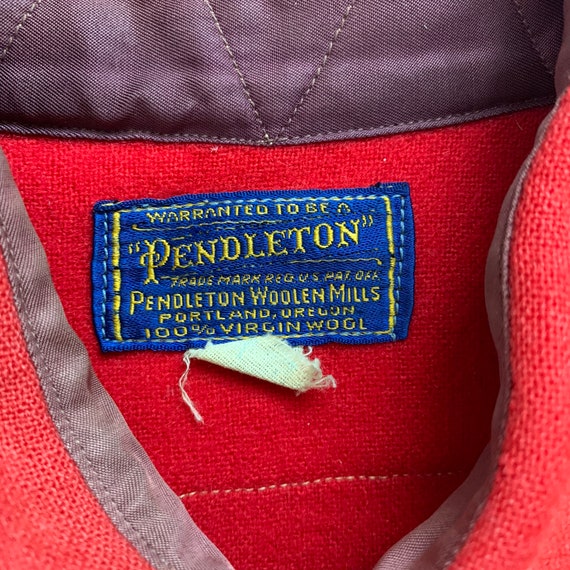 1940's Vintage Pendleton Work Shirt Distressed Su… - image 4
