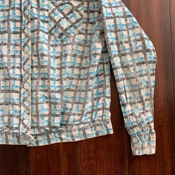 1950's Vintage Womens Cotton Flannel Shirt by Ker… - image 2