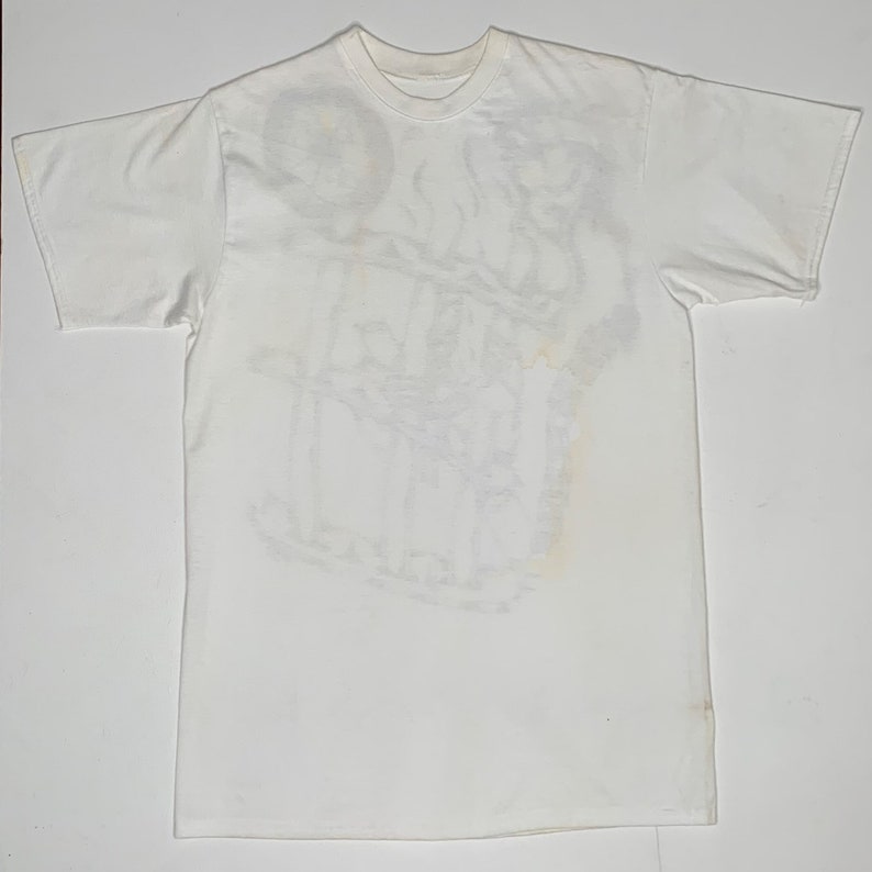 1990's Vintage Hand Drawn Prison T shirt Time Behind Bars XL image 5