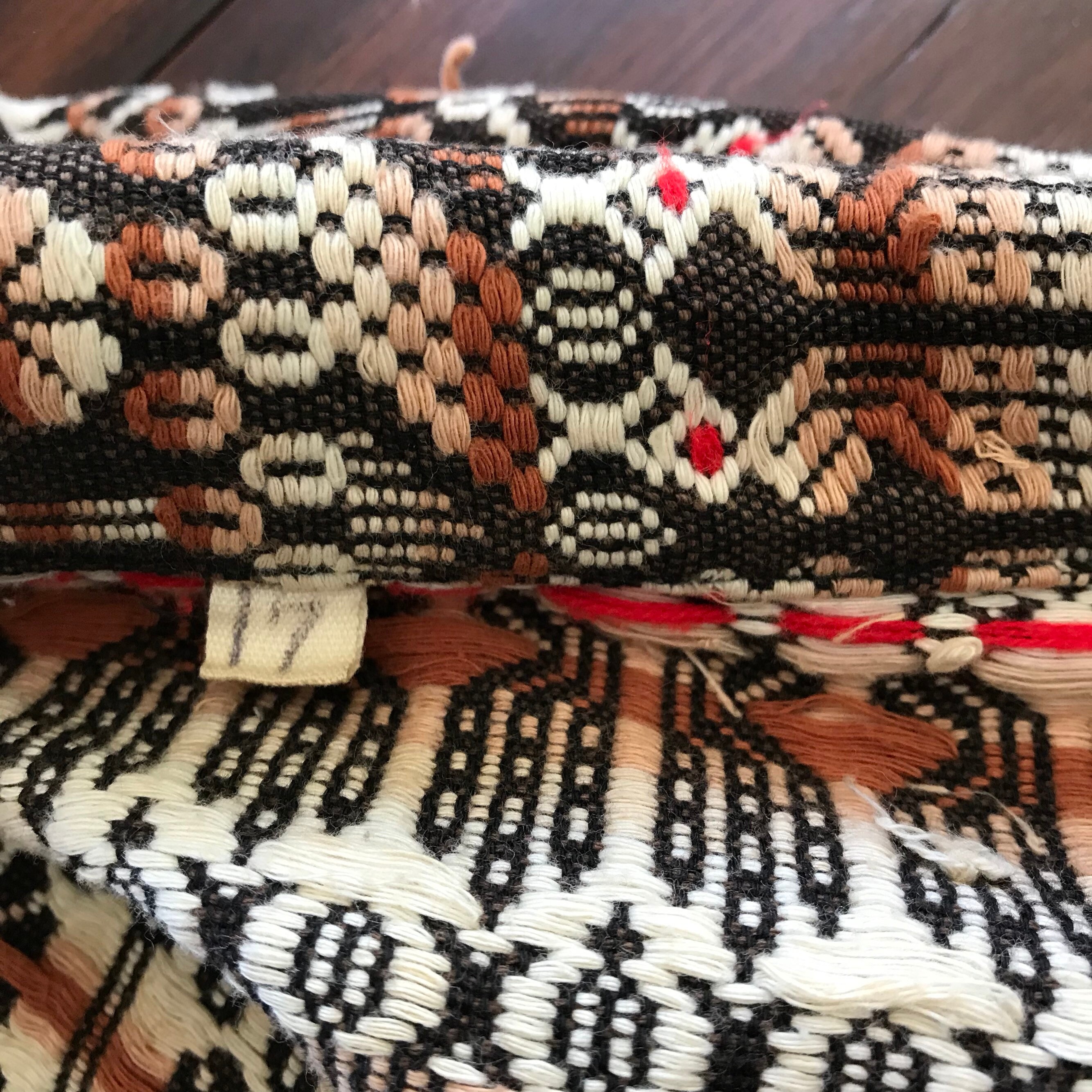 1960's Vintage Mexican Blanket Coat Eagle Pattern Womena Etsy