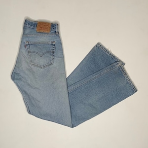 1980&#39;s Vintage Levis 501 Distressed Denim Jeans 32/31 measured F30