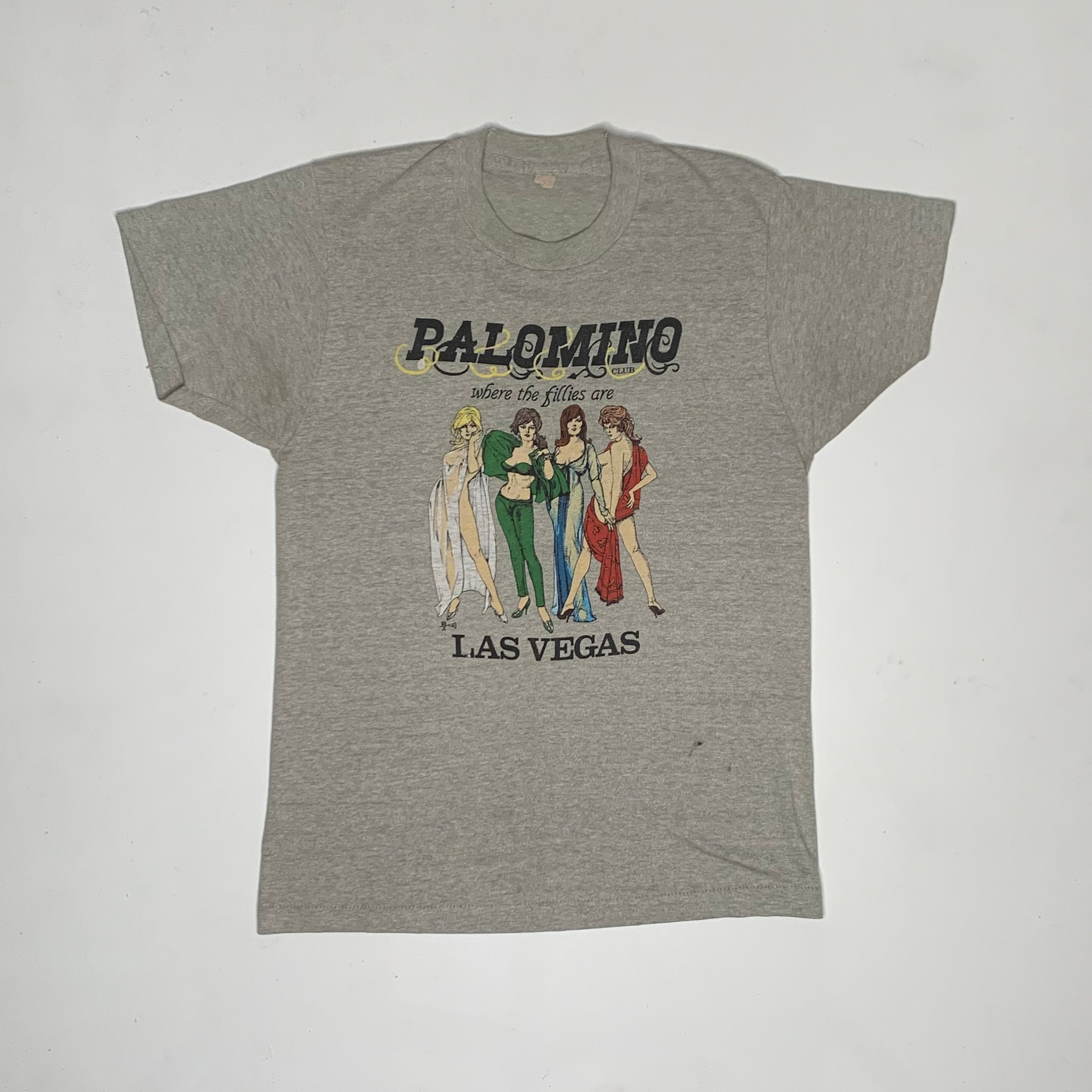 1980's Vintage Palomino Las Vegas Strip Club Shirt Large Gray - Etsy