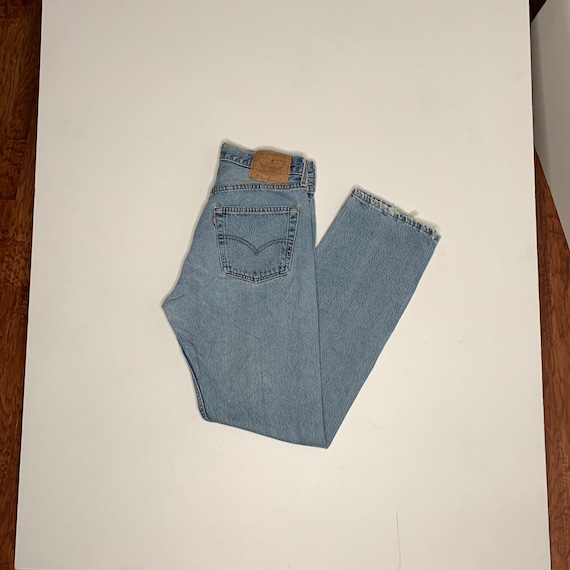 1990's Vintage Levis 501 Denim Jeans 28/30 E25