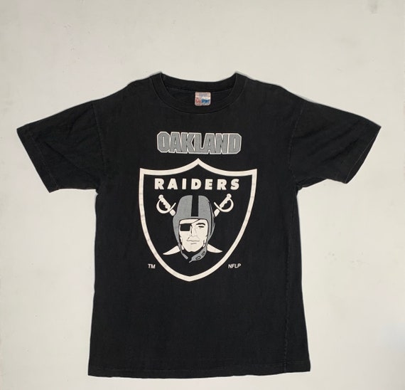 1980's Vintage Oakland Raider Promo T shirt Large Shi… - Gem