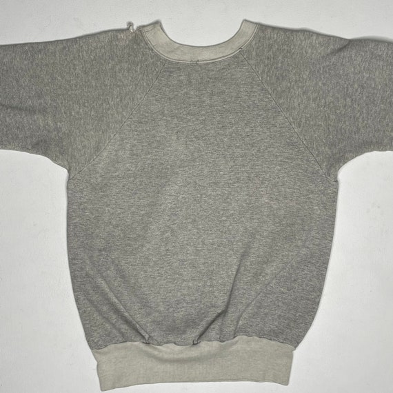 1970's Two Tone Heather Gray Sweatshirt Medium Di… - image 7