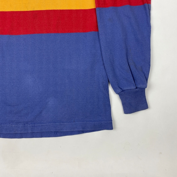 1970's Patagonia Big Label Rugby Shirt in Primary Colors
