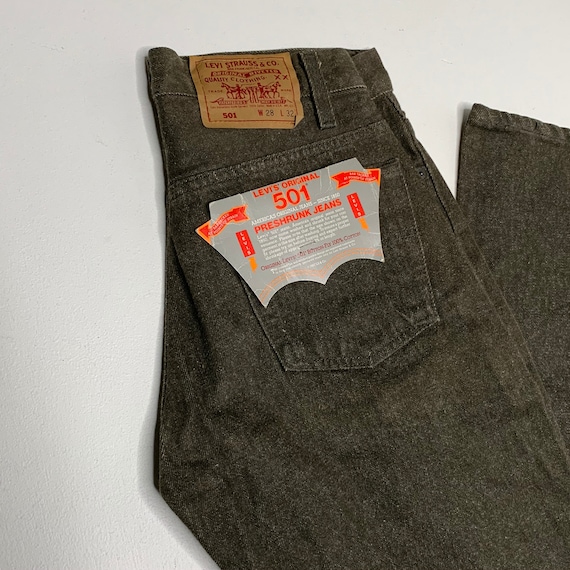 1990's Vintage Levis 501 Denim Jeans New With Tag… - image 2