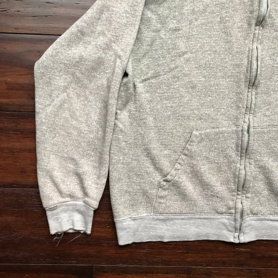 1970 ' s Tri mélange brun chiné plein deux ton plein chiné zip Sweat à capuche M-L 343786 1970 ' s Tri mélange brun chiné plein deux ton plein chiné zip Sweat à capuche M-L 343786