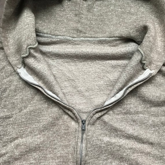 1970 ' s Tri mélange brun chiné plein deux ton plein chiné zip Sweat à capuche M-L 343786 1970 ' s Tri mélange brun chiné plein deux ton plein chiné zip Sweat à capuche M-L 343786