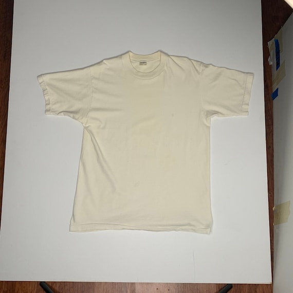 1970's Penneys Towncraft Blank White T Shirt Size
