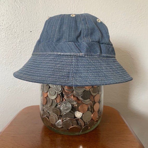 1970's Daisy Mae Denim hat Pre owned Approximate … - image 1