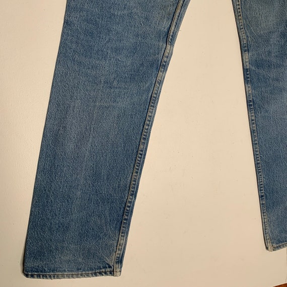 1980's Vintage Levis 501 Denim Jeans Distressed P… - image 5