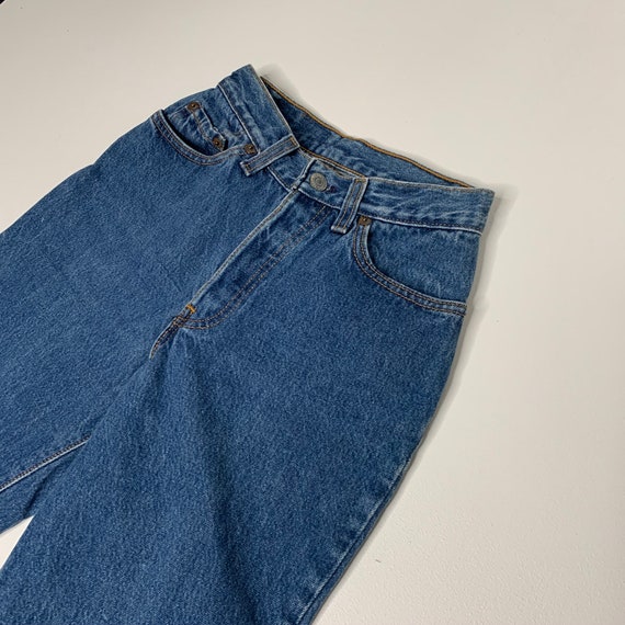 1980's Vintage Levis 17501 Denim jeans Dark Wash … - image 6