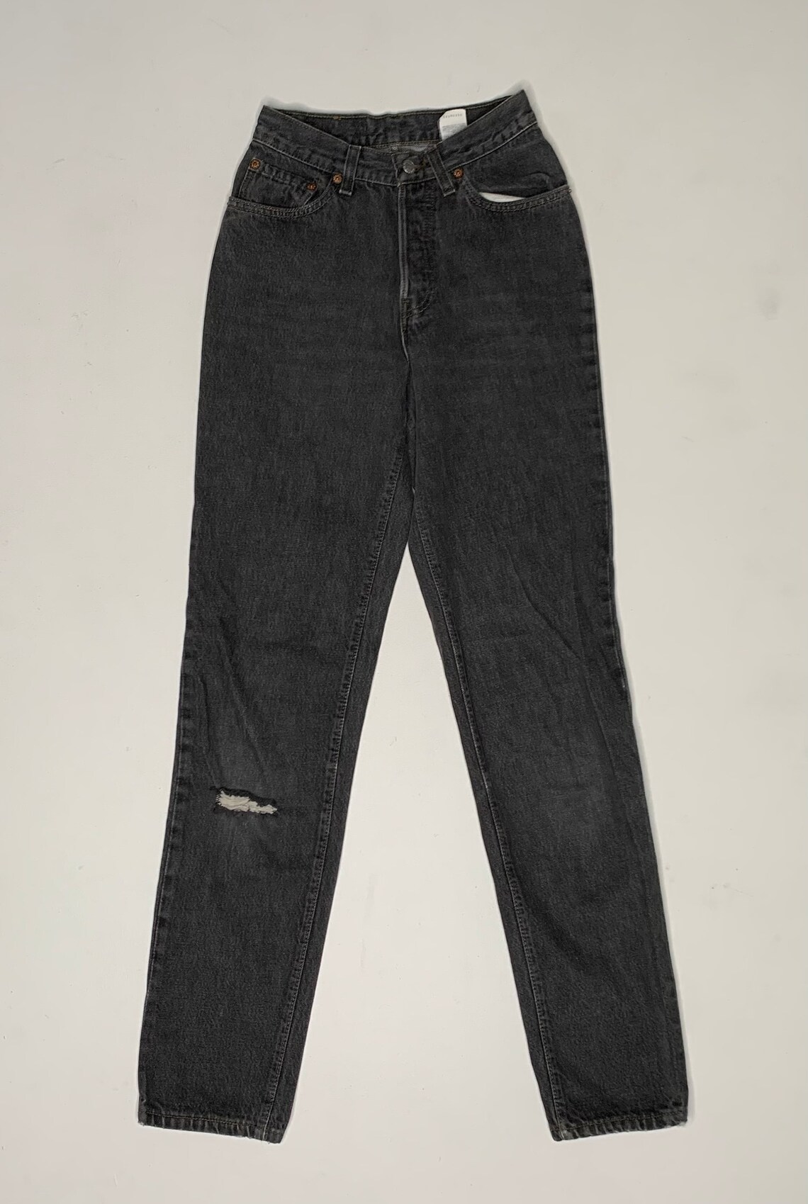 1980's Vintage Levis 17501 Denim Jeans Black 24/31 - Etsy