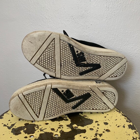 1990's Vintage Vans Skate schoenen Zwart Suède Leathe - Etsy Nederland