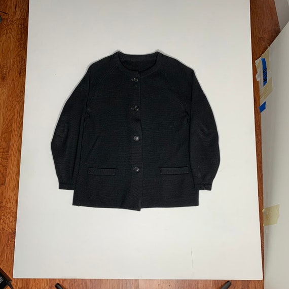 Heavy black cardigan online