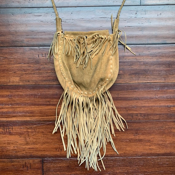 Vintage Beaded Fringe Bag