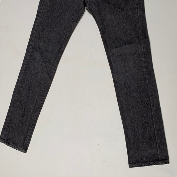 1980's Vintage Levis Black Denim Jeans USA 28/29 … - image 5