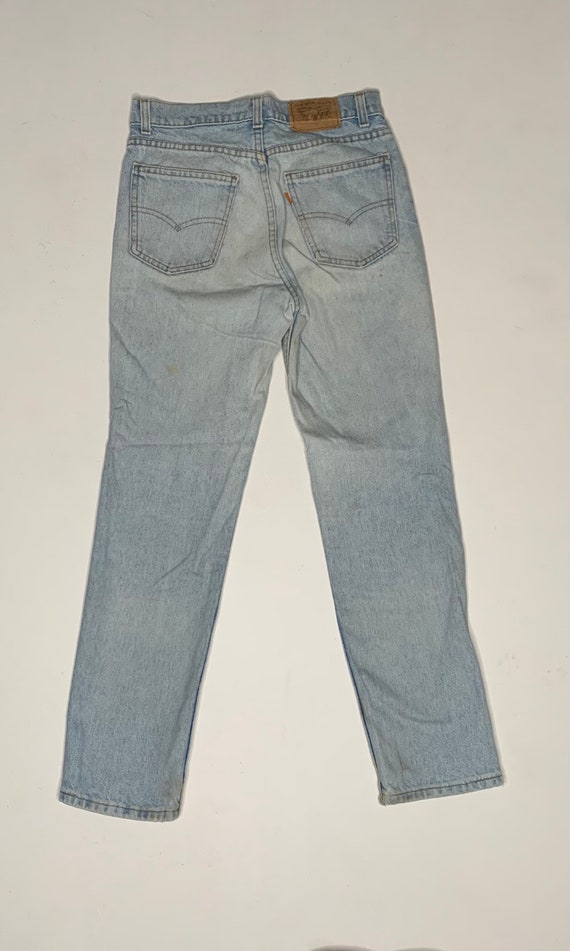 1980's Vintage Levis 705 Orange Tab Denim Jeans D… - image 6