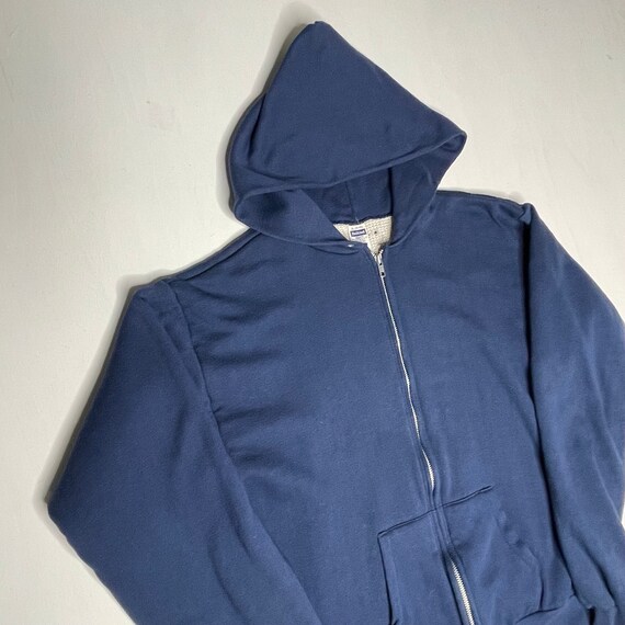 1970's Healthknit Waffle Lined Hooded Sweatshirt Navy Blue - Etsy