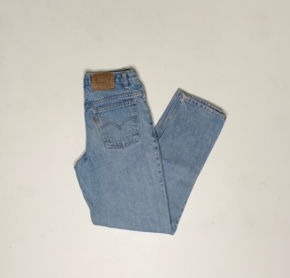 1980's Vintage Levis 550 Stone Wash Denim Jeans B… - image 1