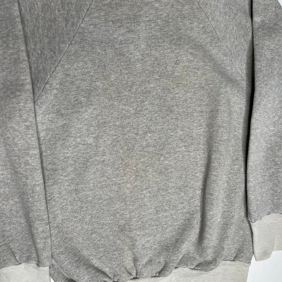 1970's Two Tone Heather Gray Sweatshirt Medium Di… - image 6