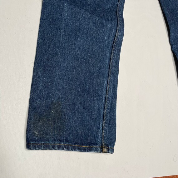 1980's Vintage Levis 501 Denim Jeans Dark Wash 30… - image 6