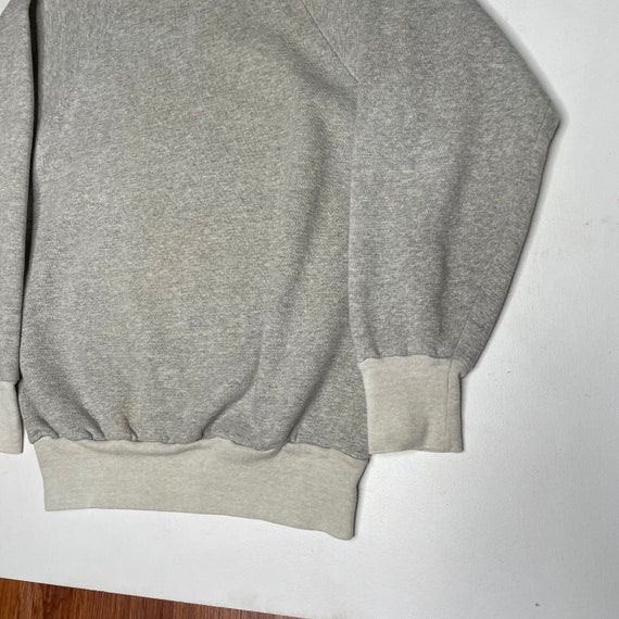 1970's Two Tone Heather Gray Sweatshirt Medium Di… - image 4