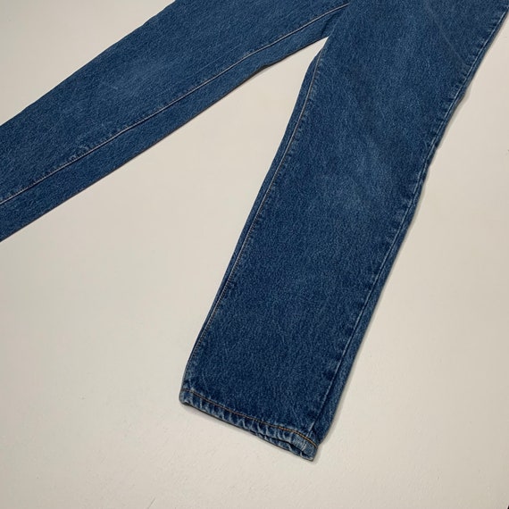 1980's Vintage Levis 17501 Denim jeans Dark Wash … - image 5