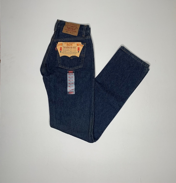 1980's Vintage Levis Dead Stock 501 Denim Jeans Da
