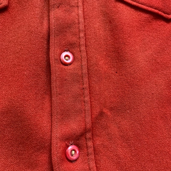1940's Vintage Pendleton Work Shirt Distressed Su… - image 8