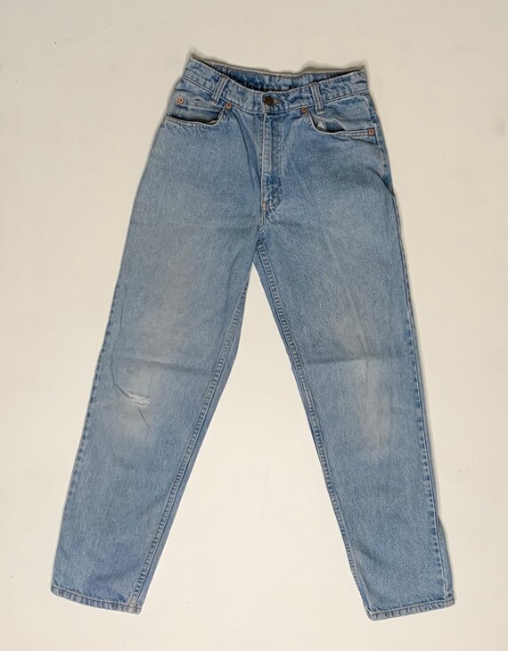 1980's Vintage Levis 550 Stone Wash Denim Jeans B… - image 3