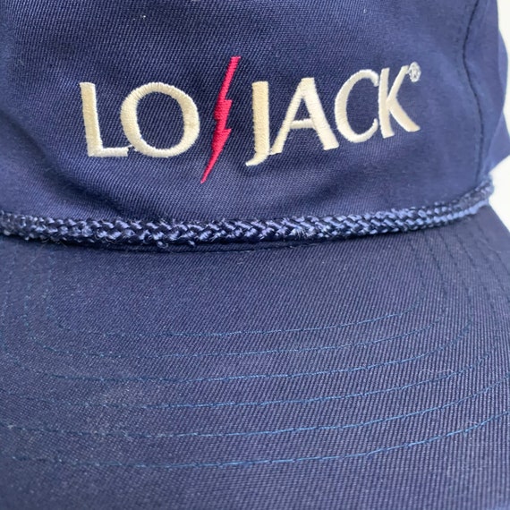 1990's Lo Jack Promotional Snap Back Hat Blue - image 2