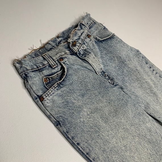 1980's Vintage Levis 705 Acidwash Denim Jeans USA… - image 5