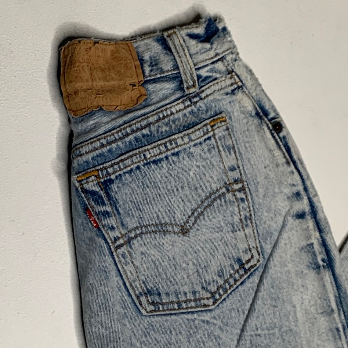 1980's Vintage Levis 17501 Denim Jeans Hemmed 24/26 | Etsy