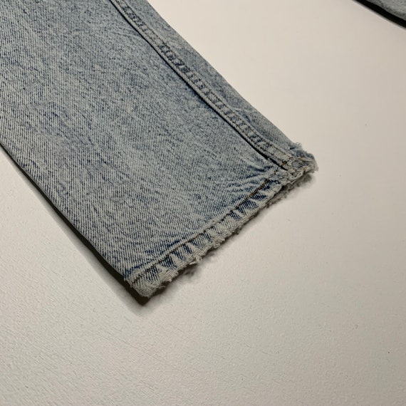 1980's Vintage Levis 705 Acidwash Denim Jeans USA… - image 8