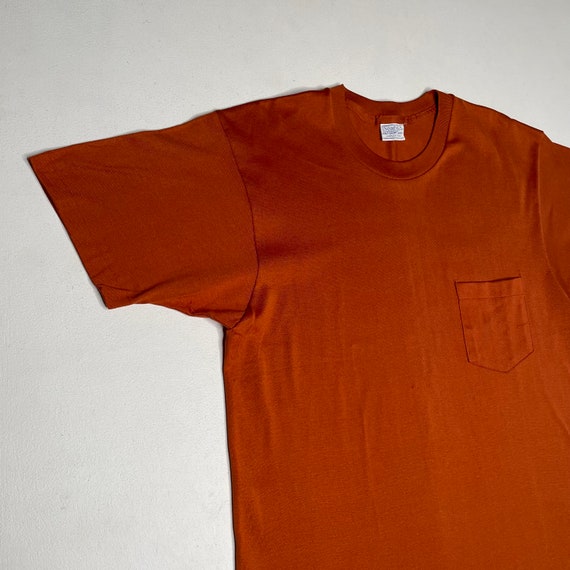 1970's Vintage Sears Blank Pocket T Shirt Old Sto… - image 2