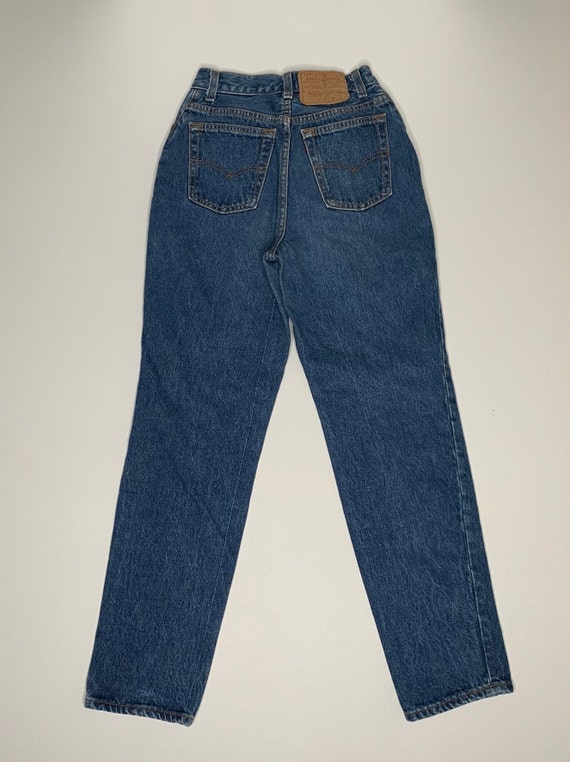 1980's Vintage Levis 17501 Denim jeans Dark Wash … - image 7