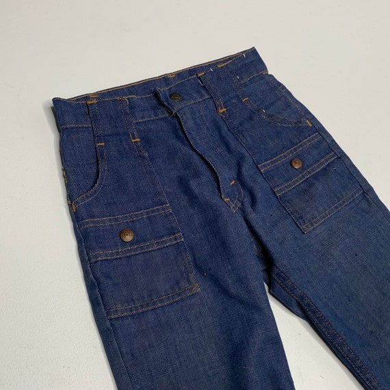 1970's Vintage Levis Bush Pants Childrens White T… - image 2