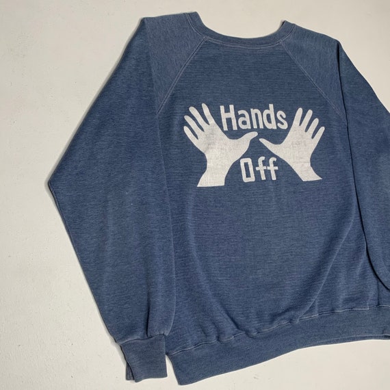 1970's Vintage Hands Off Novelty Boobs Shirt Larg… - image 2