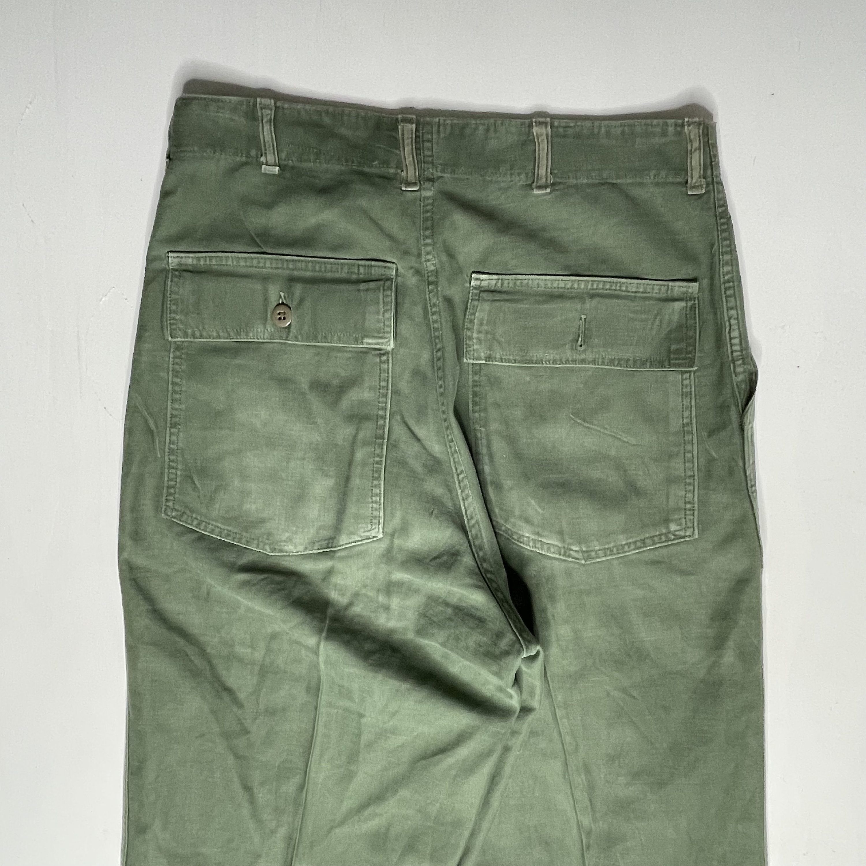 1950's Vintage Cotton Sateen Baker Pants OG 107 32/33