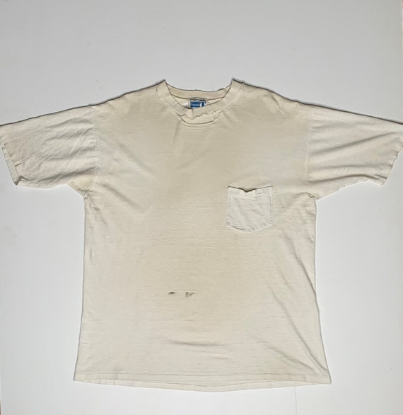 1970's Jockey Pocket T Shirt Distressed XL