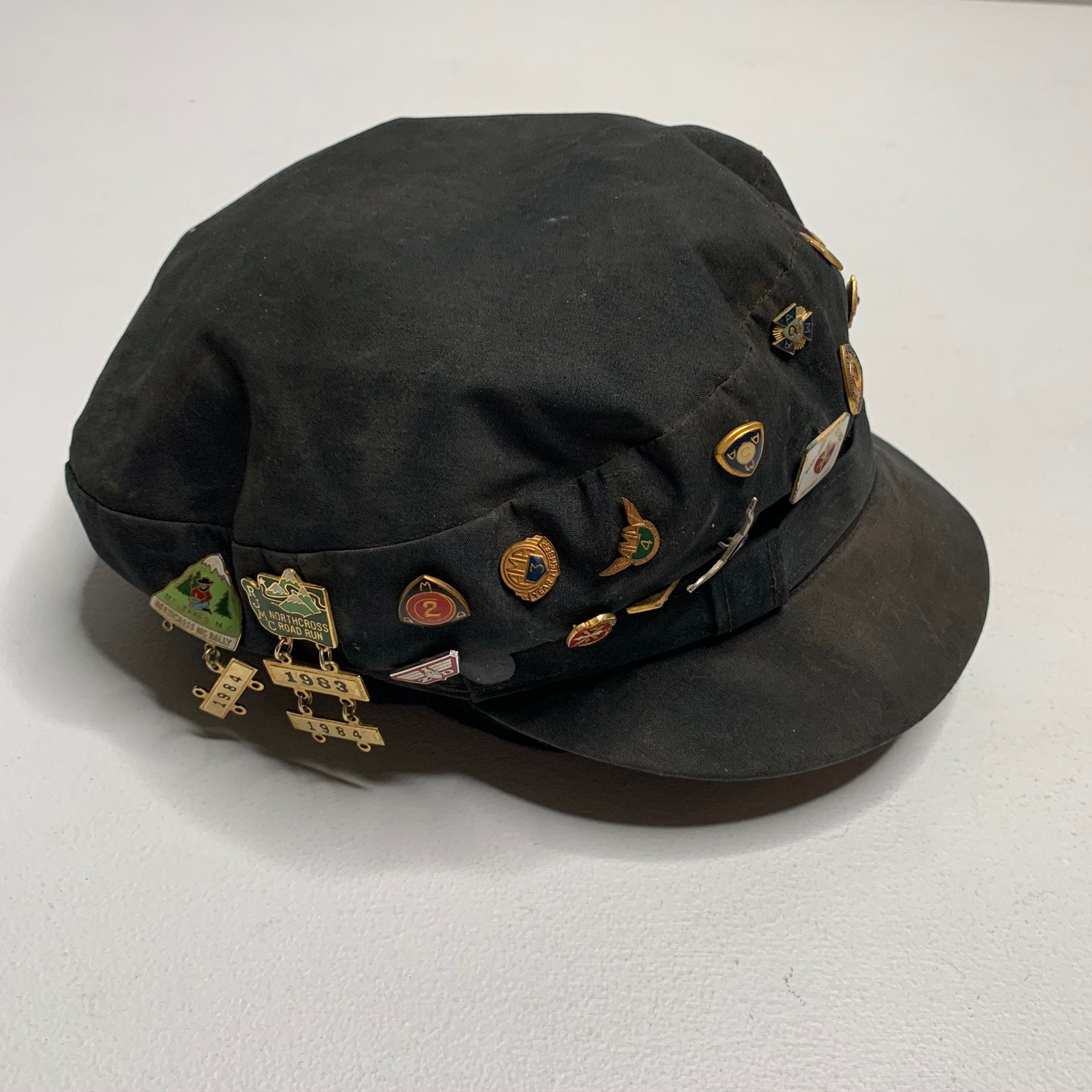 1950's Motorcycle Riding Cap Harley Davidson W/ AMA Pins Etsy Singapore