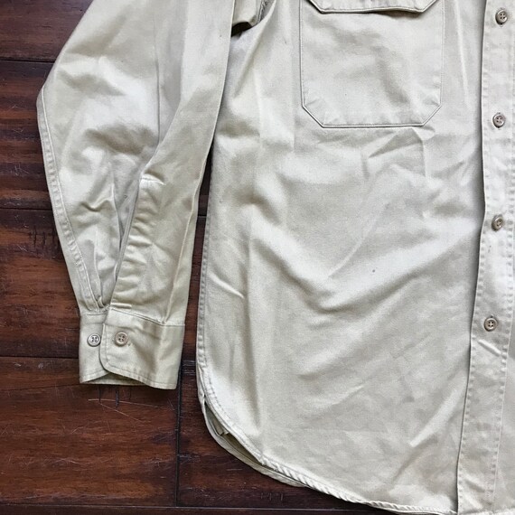 1940's Vintage Penneys Big Mac Army Dress shirt M… - image 5