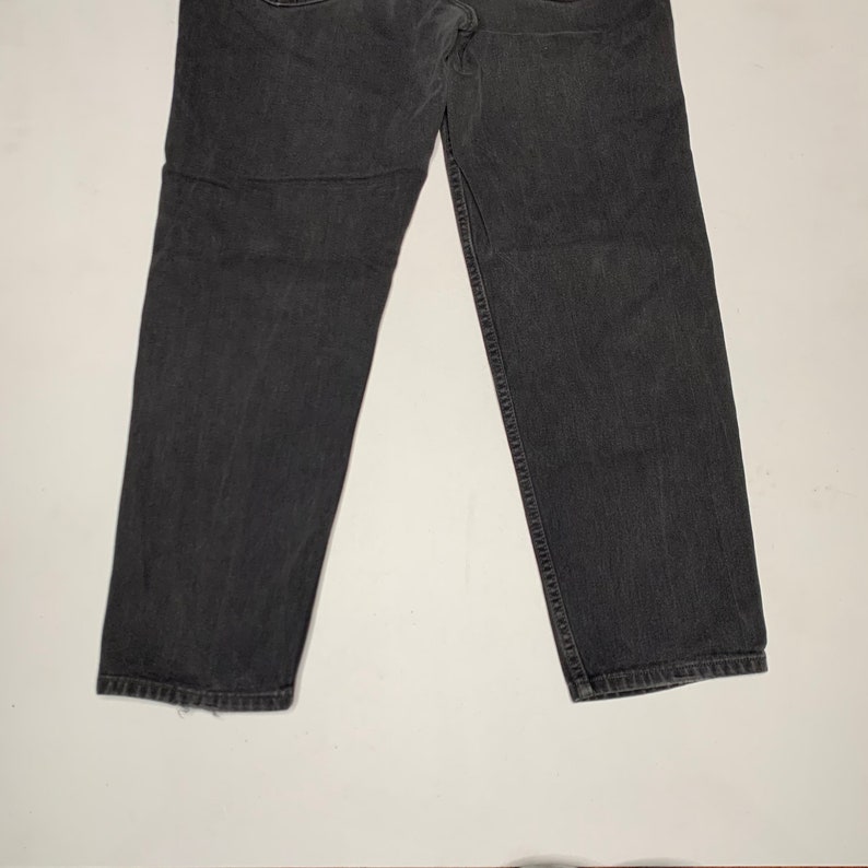 1990's Vintage Levis 550 Denim Jeans Black 30/29 Measured USA F16 image 7
