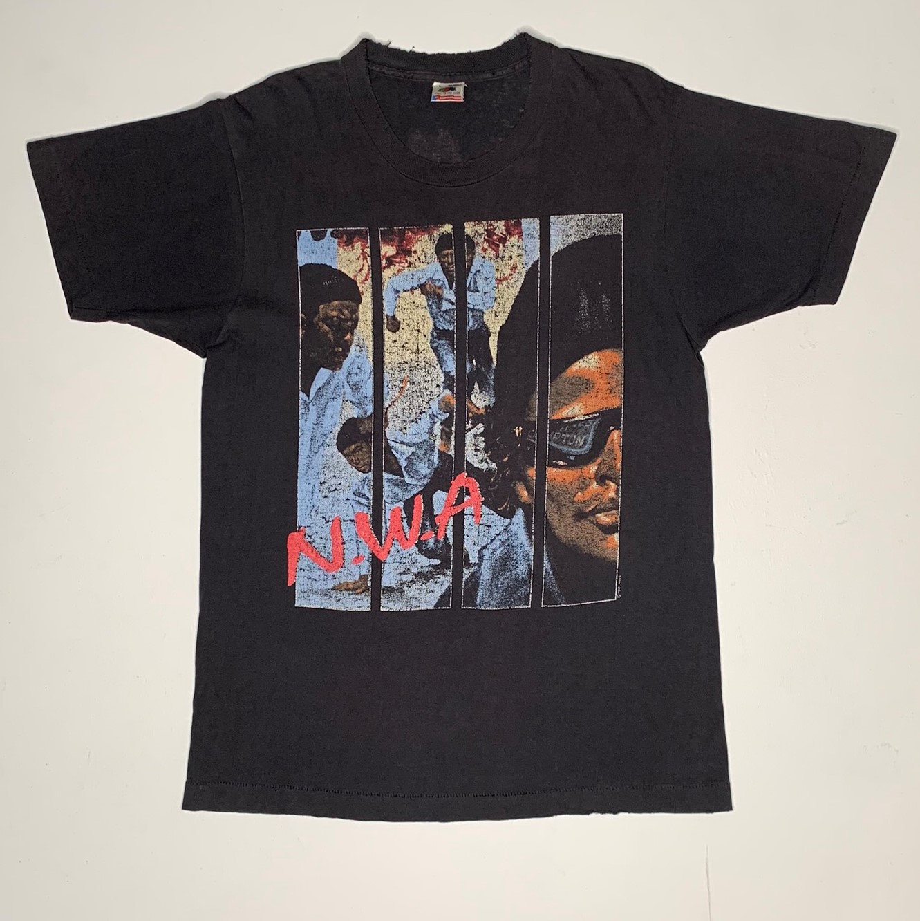 1990 N.W.A Ruthless Record Tシャツ L USA製 1990 NWA Ruthless Records Rap Tee Vintage 90s Shirt Just Don