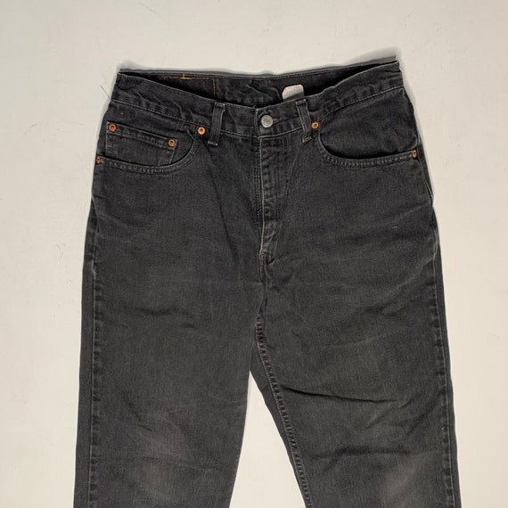 1990's Vintage Levis 550 Denim Jeans Black 30/29 … - image 5