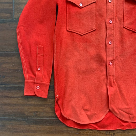 1940's Vintage Pendleton Work Shirt Distressed Su… - image 5