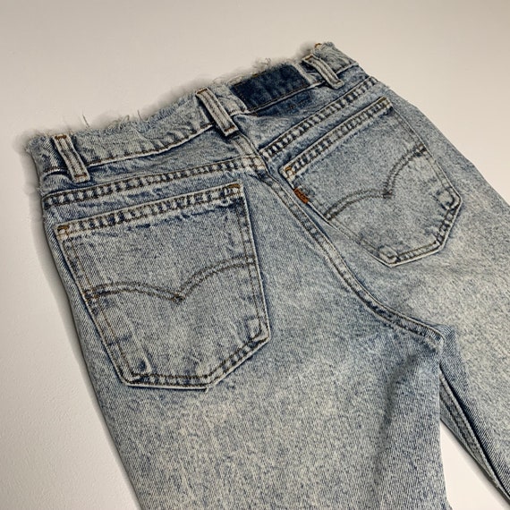 1980's Vintage Levis 705 Acidwash Denim Jeans USA… - image 6