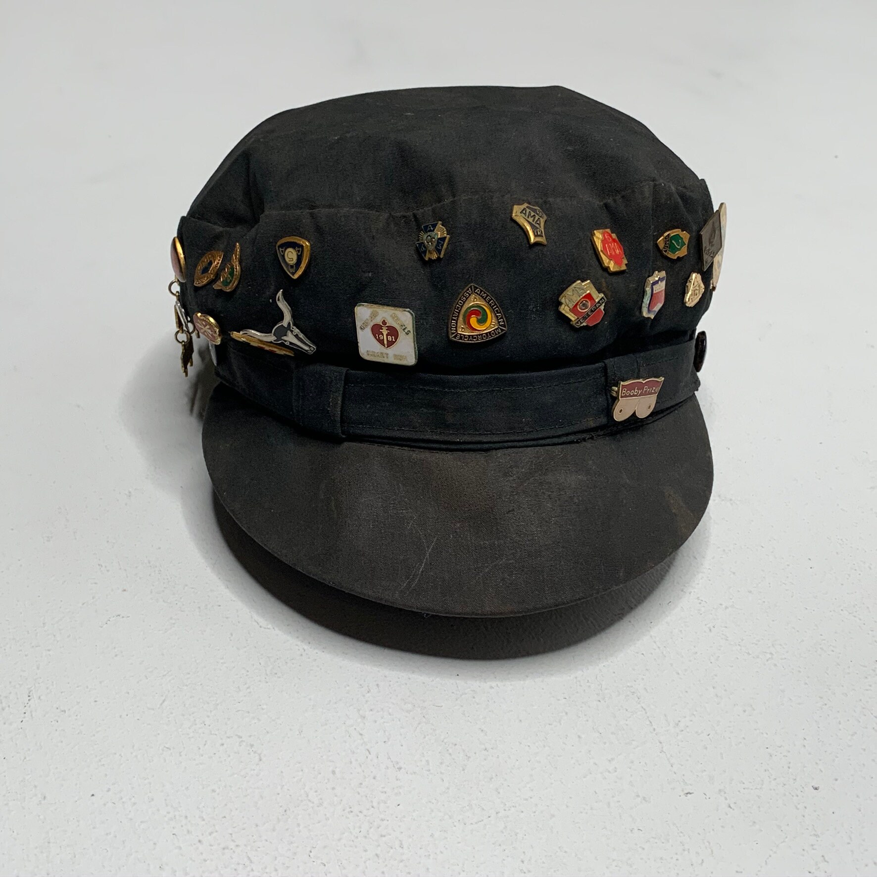 1950's Motorcycle Riding Cap Harley Davidson W/ AMA Pins Etsy Singapore